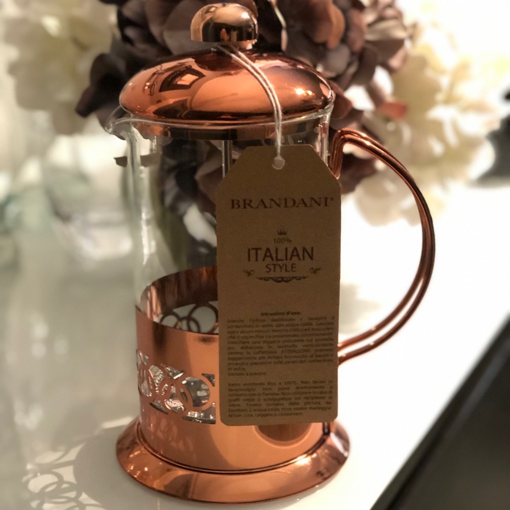 Brandani Copper like French Press Coffee Maker